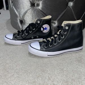 Leather converse